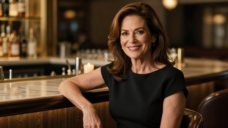 Elegante reife Frau beim ersten Date